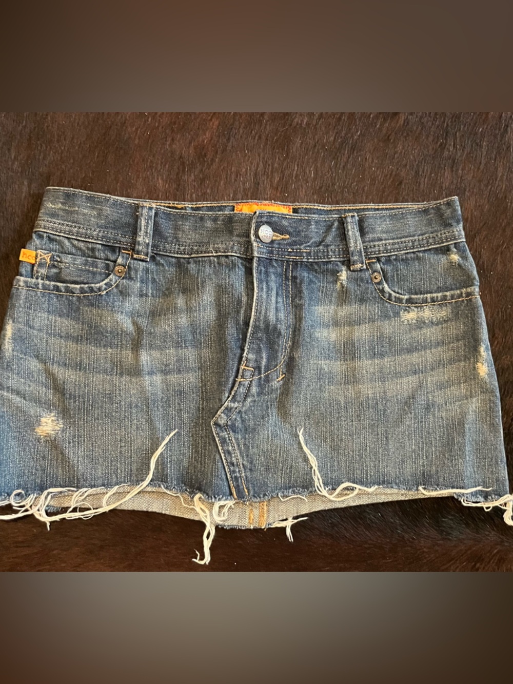 Vintage Hollister Low Rise Denim Mini Skirt  Y2K